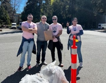 Our teams collected over 100 lbs. of garbage at Clean up the Campus